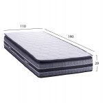 ΣΤΡΩΜΑ DREAMTOPIA FRANKLIN HM657.110 BONNELL SPRING ΜΕ ΑΝΩΣΤΡΩΜΑ 110x190 εκ.