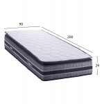 ΣΤΡΩΜΑ DREAMTOPIA FRANKLIN HM657.90-200 BONNELL SPRING ΜΕ ΑΝΩΣΤΡΩΜΑ 90x200 εκ.