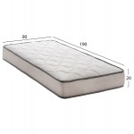 ΣΤΡΩΜΑ DREAMTOPIA ΣΕΙΡΑ ATLAS HM654.90 BONNELL SPRING 90x190 εκ.