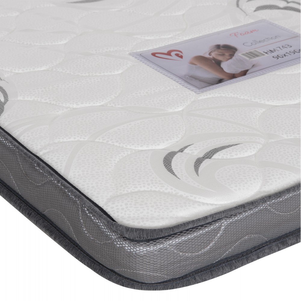 ΣΤΡΩΜΑ ΑΦΡΟΥ TRICO HM743 ΛΕΥΚΟ 90x190x10(πάχος)εκ.