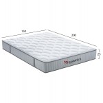 ΣΤΡΩΜΑ ΔΙΠΛΟ HYPNOTTICA HM748.05 POCKET SPRINGS--ΛΕΥΚΟ 150x200x25Υεκ.
