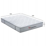 ΣΤΡΩΜΑ ΥΠΕΡΔΙΠΛΟ HYPNOTTICA HM748.06 POCKET SPRINGS--ΛΕΥΚΟ 160x200x25Υεκ.