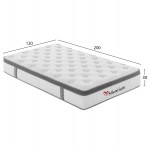 ΣΤΡΩΜΑ ΗΜΙΔΙΠΛΟ SILENTIUM HM749.02 POCKET SPRINGS--ΛΕΥΚΟ 120x200x30Υεκ.