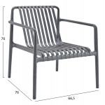 ΠΟΛΥΘΡΟΝΑ LOUNGE ΕΞΩΤ.ΧΩΡΟΥ MALEN HM6626.03 ΓΚΡΙ ΠΟΛΥΠΡΟΠΥΛΕΝΙΟ 67x75x75Υεκ