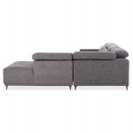 ΚΑΝΑΠΕΣ ΔΕΞΙΑ ΓΩΝΙΑ 5Θ ΜΕ RECLINE LUNARIS HM3316.01R ΓΚΡΙ ΥΦΑΣΜΑ 307x267x94Yεκ