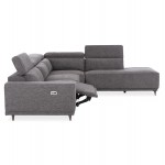 ΚΑΝΑΠΕΣ ΔΕΞΙΑ ΓΩΝΙΑ 5Θ ΜΕ RECLINE LUNARIS HM3316.01R ΓΚΡΙ ΥΦΑΣΜΑ 307x267x94Yεκ