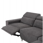 ΚΑΝΑΠΕΣ ΔΕΞΙΑ ΓΩΝΙΑ 5Θ ΜΕ RECLINE LUNARIS HM3316.01R ΓΚΡΙ ΥΦΑΣΜΑ 307x267x94Yεκ