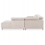 ΚΑΝΑΠΕΣ ΔΕΞΙΑ ΓΩΝΙΑ 5Θ ΜΕ RECLINE LUNARIS HM3316.02R ΕΚΡΟΥ ΥΦΑΣΜΑ 307x267x94Yεκ