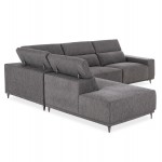 ΚΑΝΑΠΕΣ ΑΡΙΣΤΕΡΗ ΓΩΝΙΑ 5Θ ΜΕ RECLINE LUNARIS HM3316.01L ΓΚΡΙ ΥΦΑΣΜΑ 307x267x94Yεκ