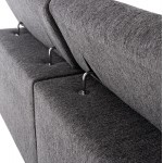 ΚΑΝΑΠΕΣ ΑΡΙΣΤΕΡΗ ΓΩΝΙΑ 5Θ ΜΕ RECLINE LUNARIS HM3316.01L ΓΚΡΙ ΥΦΑΣΜΑ 307x267x94Yεκ