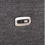 ΚΑΝΑΠΕΣ ΑΡΙΣΤΕΡΗ ΓΩΝΙΑ 5Θ ΜΕ RECLINE LUNARIS HM3316.01L ΓΚΡΙ ΥΦΑΣΜΑ 307x267x94Yεκ