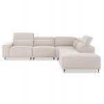 ΚΑΝΑΠΕΣ ΑΡΙΣΤΕΡΗ ΓΩΝΙΑ 5Θ ΜΕ RECLINE LUNARIS HM3316.02L ΕΚΡΟΥ ΥΦΑΣΜΑ 307x267x94Yεκ