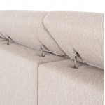ΚΑΝΑΠΕΣ ΑΡΙΣΤΕΡΗ ΓΩΝΙΑ 5Θ ΜΕ RECLINE LUNARIS HM3316.02L ΕΚΡΟΥ ΥΦΑΣΜΑ 307x267x94Yεκ