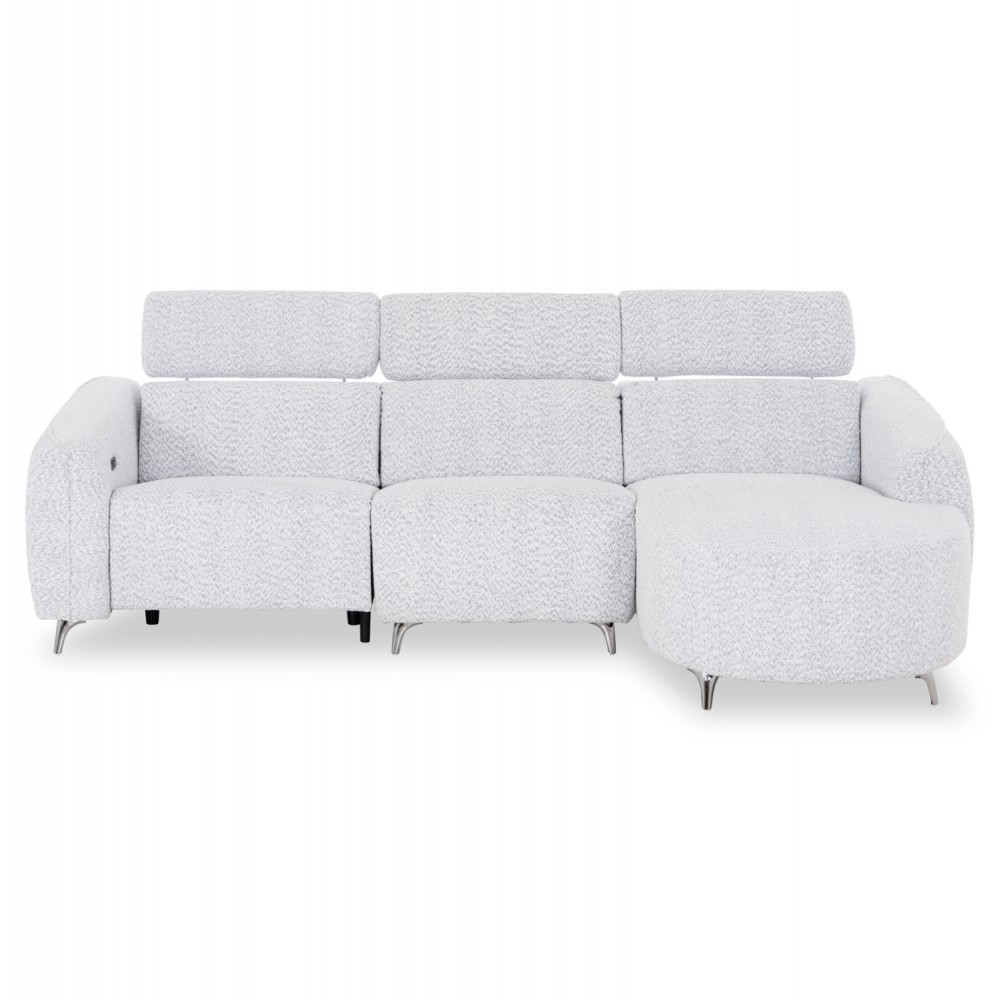 ΚΑΝΑΠΕΣ ΔΕΞΙΑ ΓΩΝΙΑ 3Θ ΜΕ RECLINE VALENTE HM3317.01R ΑΝΟΙΧΤΟ ΓΚΡΙ ΥΦΑΣΜΑ 275x160x104Yεκ