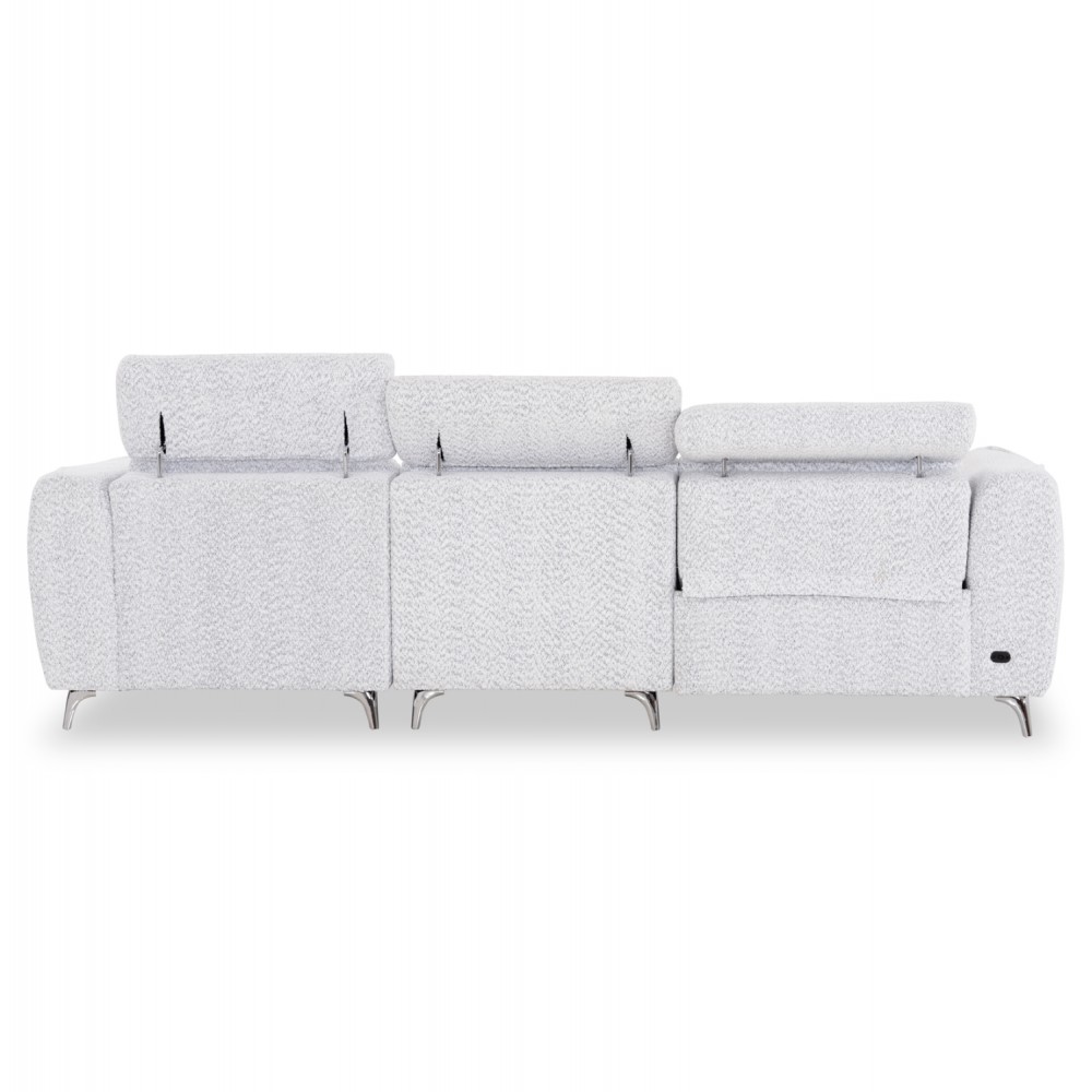 ΚΑΝΑΠΕΣ ΔΕΞΙΑ ΓΩΝΙΑ 3Θ ΜΕ RECLINE VALENTE HM3317.01R ΑΝΟΙΧΤΟ ΓΚΡΙ ΥΦΑΣΜΑ 275x160x104Yεκ
