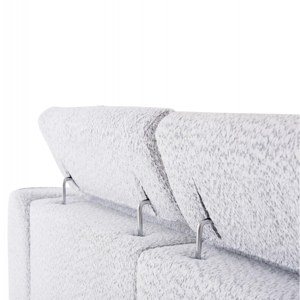ΚΑΝΑΠΕΣ ΔΕΞΙΑ ΓΩΝΙΑ 3Θ ΜΕ RECLINE VALENTE HM3317.01R ΑΝΟΙΧΤΟ ΓΚΡΙ ΥΦΑΣΜΑ 275x160x104Yεκ
