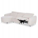 ΚΑΝΑΠΕΣ ΑΡΙΣΤΕΡΗ ΓΩΝΙΑ 3Θ ΜΕ RECLINE VALENTE HM3317.02L ΜΠΕΖ ΥΦΑΣΜΑ 275x160x104Yεκ