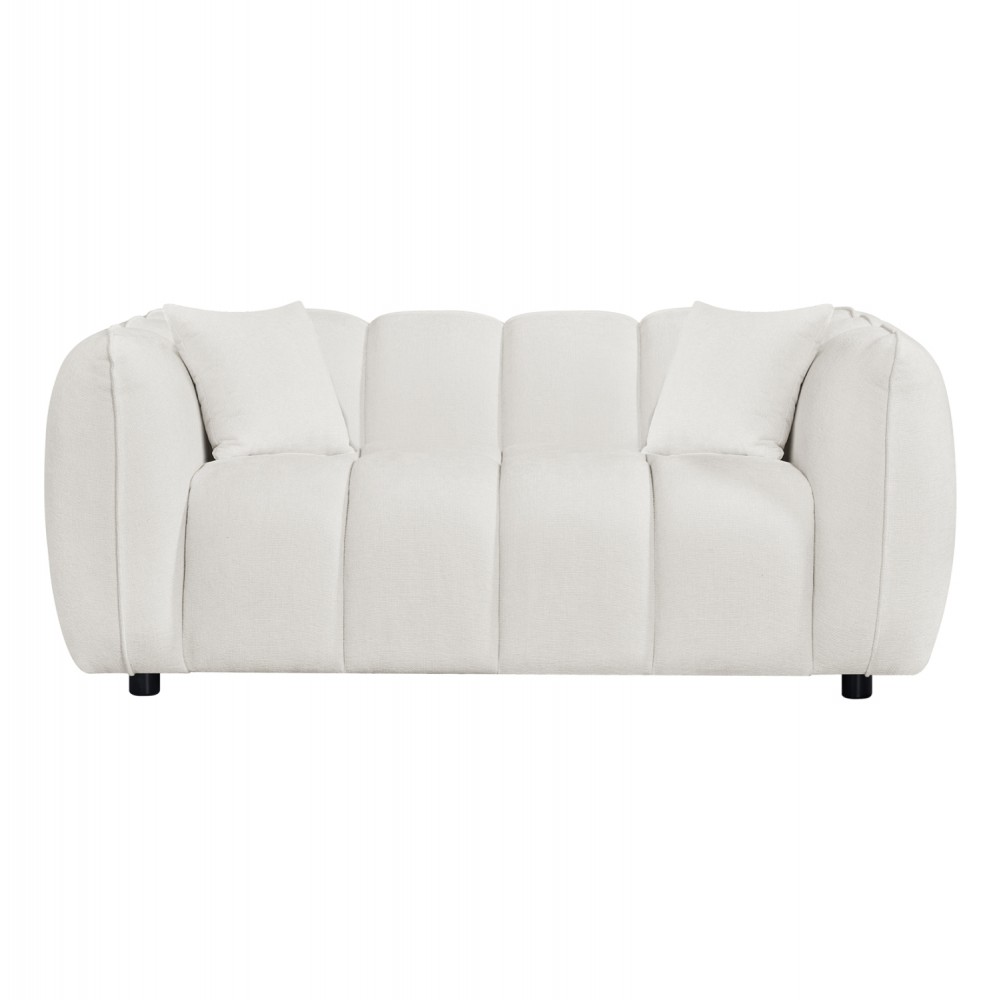 ΚΑΝΑΠΕΣ 2-ΘΕΣΙΟΣ LYKKE HM3324.02 ΕΚΡΟΥ ΥΦΑΣΜΑ 172x89x70Υεκ.