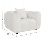 ΠΟΛΥΘΡΟΝΑ LYKKE HM3325.02 ΕΚΡΟΥ ΥΦΑΣΜΑ 119x89x70Υεκ