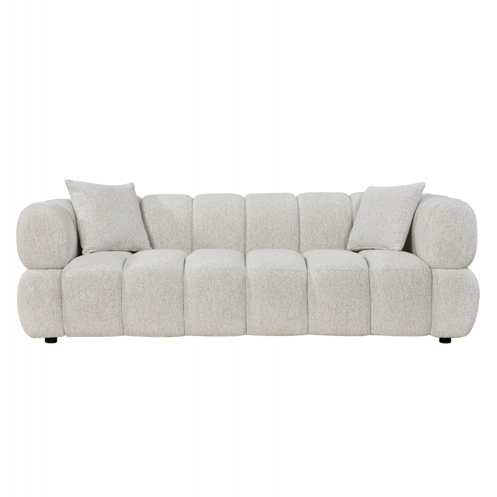 ΚΑΝΑΠΕΣ 3-ΘΕΣΙΟΣ NORIKA HM3331.02 ΕΚΡΟΥ ΥΦΑΣΜΑ 220x88x85Υεκ.