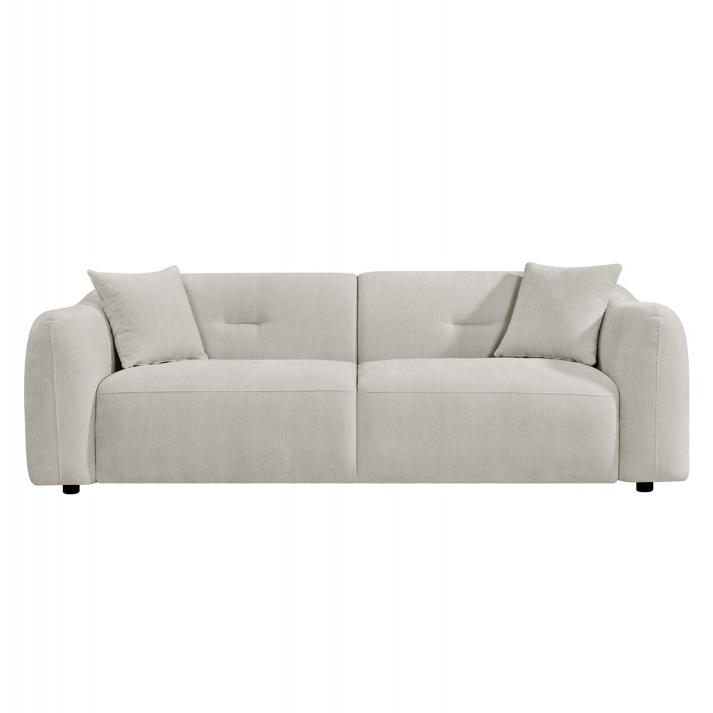 ΚΑΝΑΠΕΣ 3-ΘΕΣΙΟΣ JUNOA HM3333.02 ΕΚΡΟΥ ΥΦΑΣΜΑ 228x89x74Υεκ