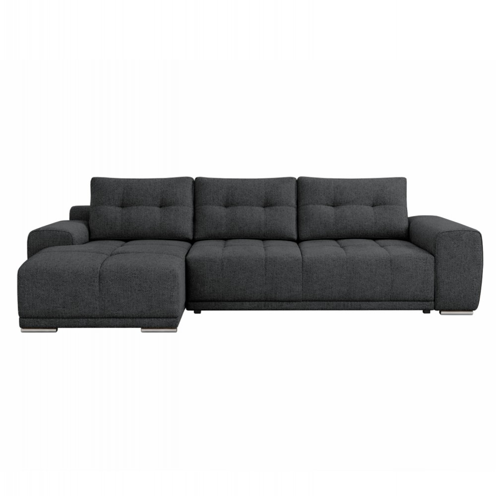 ΚΑΝΑΠΕΣ ΚΡΕΒΑΤΙ ΑΡΙΣΤΕΡΗ ΓΩΝΙΑ COMFYRA HM3336.01L ΓΚΡΙ ΥΦΑΣΜΑ 270x181x75Υεκ