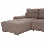 ΚΑΝΑΠΕΣ ΚΡΕΒΑΤΙ ΑΡΙΣΤΕΡΗ ΓΩΝΙΑ COMFYRA HM3336.03L ΜΠΕΖ ΥΦΑΣΜΑ 268x180x83Υεκ