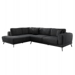 ΚΑΝΑΠΕΣ ΚΡΕΒΑΤΙ ΑΡΙΣΤΕΡΗ ΓΩΝΙΑ ZENORA HM3337.01L ΣΚΟΥΡΟ ΓΚΡΙ ΥΦΑΣΜΑ 303x214x80Υεκ