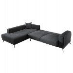 ΚΑΝΑΠΕΣ ΚΡΕΒΑΤΙ ΑΡΙΣΤΕΡΗ ΓΩΝΙΑ ZENORA HM3337.01L ΣΚΟΥΡΟ ΓΚΡΙ ΥΦΑΣΜΑ 303x214x80Υεκ