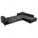 ΚΑΝΑΠΕΣ ΚΡΕΒΑΤΙ ΔΕΞΙΑ ΓΩΝΙΑ ZENORA HM3337.01R ΣΚΟΥΡΟ ΓΚΡΙ ΥΦΑΣΜΑ 303x214x80Υεκ