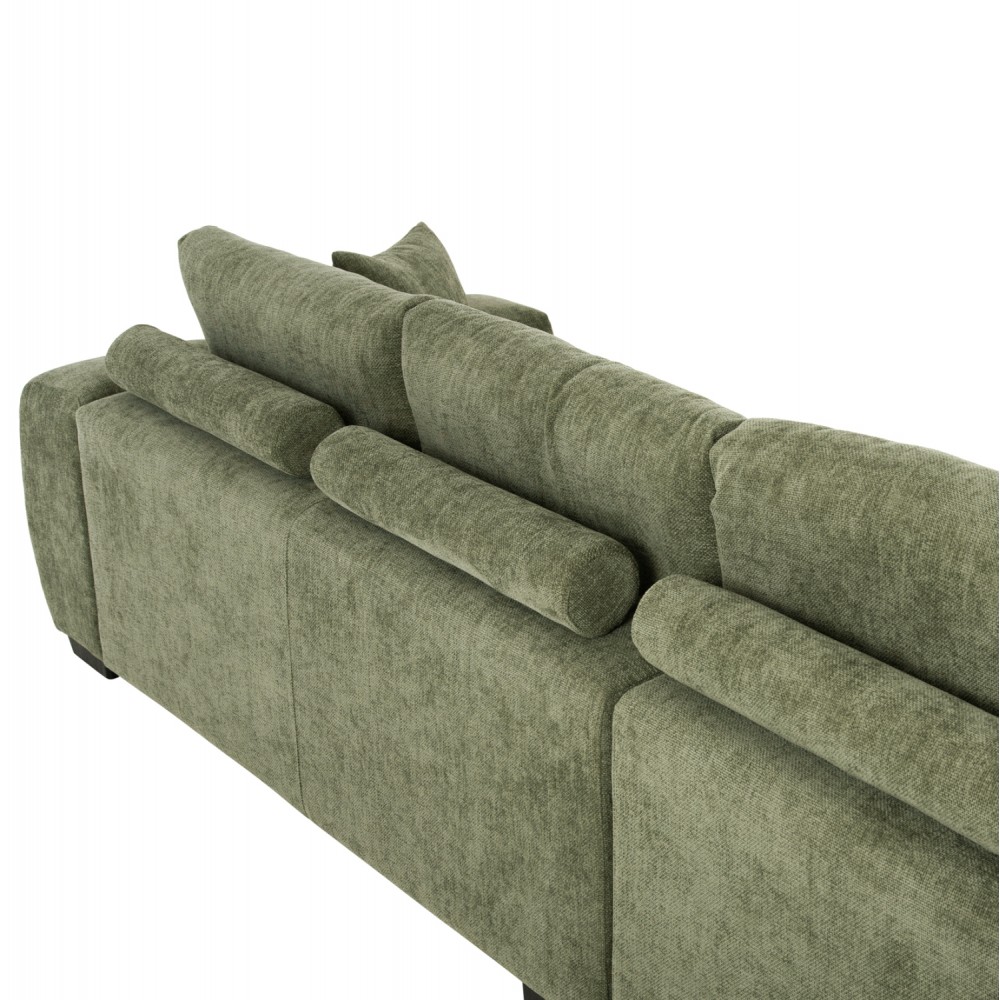 ΚΑΝΑΠΕΣ ΓΩΝΙΑ (ΑΡΙΣΤΕΡΗ) COVEN HM3266.14L ΠΡΑΣΙΝΟ ΥΦΑΣΜΑ 298x102-208x85Υεκ.