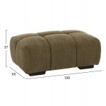 ΤΑΜΠΟΥΡΕ ΥΠΟΠΟΔΙΟ COVEN HM3342.04 ΠΡΑΣΙΝΟ ΥΦΑΣΜΑ 100x65x37Υεκ.