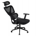 ΚΑΡΕΚΛΑ ΓΡΑΦΕΙΟΥ NOVAR HM1218.01 ΜΑΥΡO MESH--ΒΑΣΗ PP 51x49x121-129Υεκ