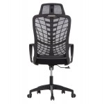 ΚΑΡΕΚΛΑ ΓΡΑΦΕΙΟΥ ELVAR HM1219.01 ΜΑΥΡO MESH--ΒΑΣΗ ΠΟΛΥΠΡΟΠΥΛΕΝΙΟΥ 63x56x125Υεκ