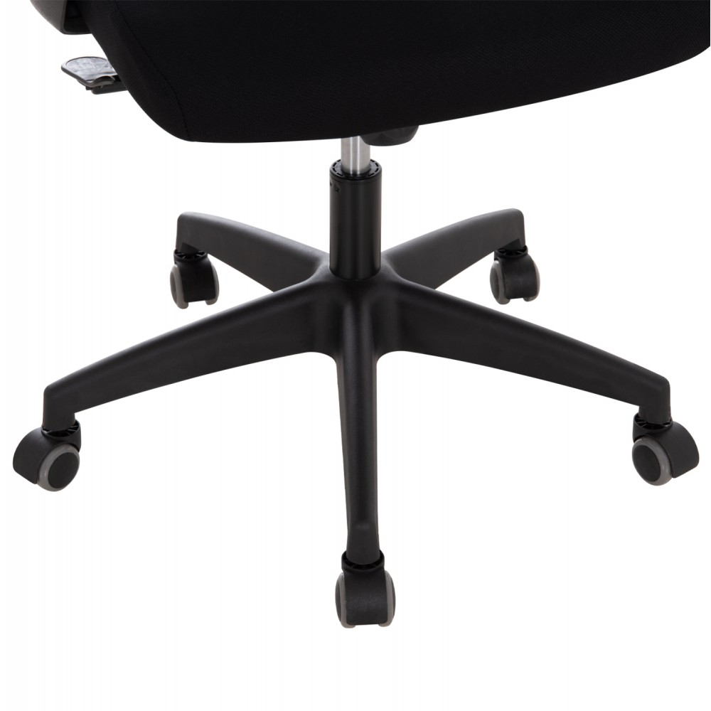 ΚΑΡΕΚΛΑ ΓΡΑΦΕΙΟΥ ELVAR HM1219.01 ΜΑΥΡO MESH--ΒΑΣΗ ΠΟΛΥΠΡΟΠΥΛΕΝΙΟΥ 63x56x125Υεκ