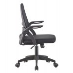 ΚΑΡΕΚΛΑ ΓΡΑΦΕΙΟΥ NETTIS HM1220.01 ΜΑΥΡO MESH-ΒΑΣΗ ΠΟΛΥΠΡΟΠΥΛΕΝΙΟΥ 47x47x109-119Υεκ