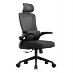 ΚΑΡΕΚΛΑ ΓΡΑΦΕΙΟΥ KESI HM1222.01 ΜΑΥΡO MESH & PP 61x62x125Υεκ.