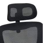 ΚΑΡΕΚΛΑ ΓΡΑΦΕΙΟΥ KESI HM1222.01 ΜΑΥΡO MESH & PP 61x62x125Υεκ.