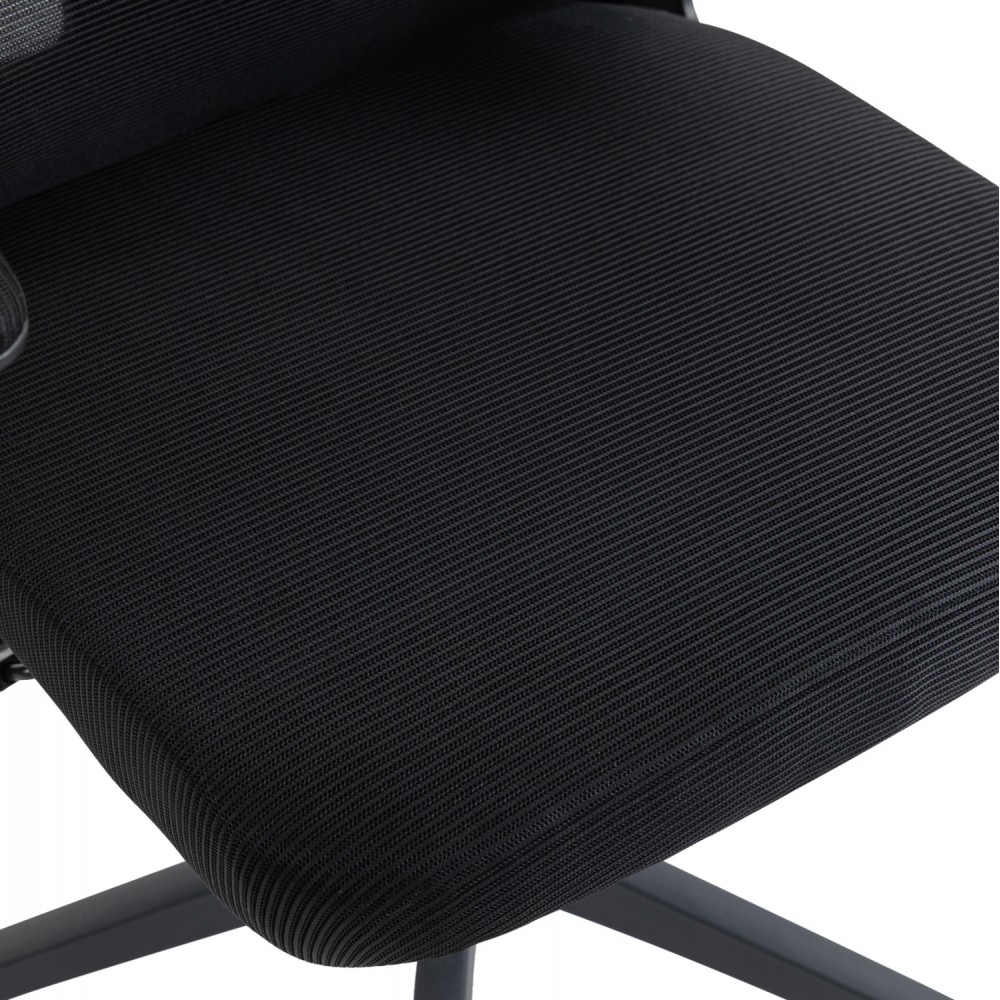 ΚΑΡΕΚΛΑ ΓΡΑΦΕΙΟΥ KESI HM1222.01 ΜΑΥΡO MESH & PP 61x62x125Υεκ.