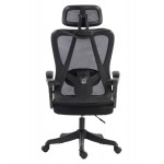 ΚΑΡΕΚΛΑ ΓΡΑΦΕΙΟΥ FRANTIC HM1224.01 ΜΑΥΡO MESH & ΠΟΛΥΠΡΟΠΥΛΕΝΙΟ 60x60x134Υεκ