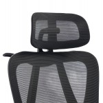 ΚΑΡΕΚΛΑ ΓΡΑΦΕΙΟΥ FRANTIC HM1224.01 ΜΑΥΡO MESH & ΠΟΛΥΠΡΟΠΥΛΕΝΙΟ 60x60x134Υεκ