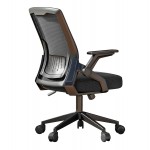 ΚΑΡΕΚΛΑ ΓΡΑΦΕΙΟΥ ZENITH HM1225.01 PP & MESH ΥΦΑΣΜΑ--ΜΑΥΡΟ 60x60x92-100Υεκ
