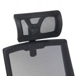 ΚΑΡΕΚΛΑ ΓΡΑΦΕΙΟΥ MATRON HM1226.01 ΜΑΥΡO PP & MESH ΥΦΑΣΜΑ 47x47x128Υεκ
