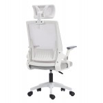 ΚΑΡΕΚΛΑ ΓΡΑΦΕΙΟΥ MATRON HM1226.02 ΛΕΥΚΟ PP--ΑΝΟΙΧΤΟ ΓΚΡΙ MESH 47x47x128Υεκ