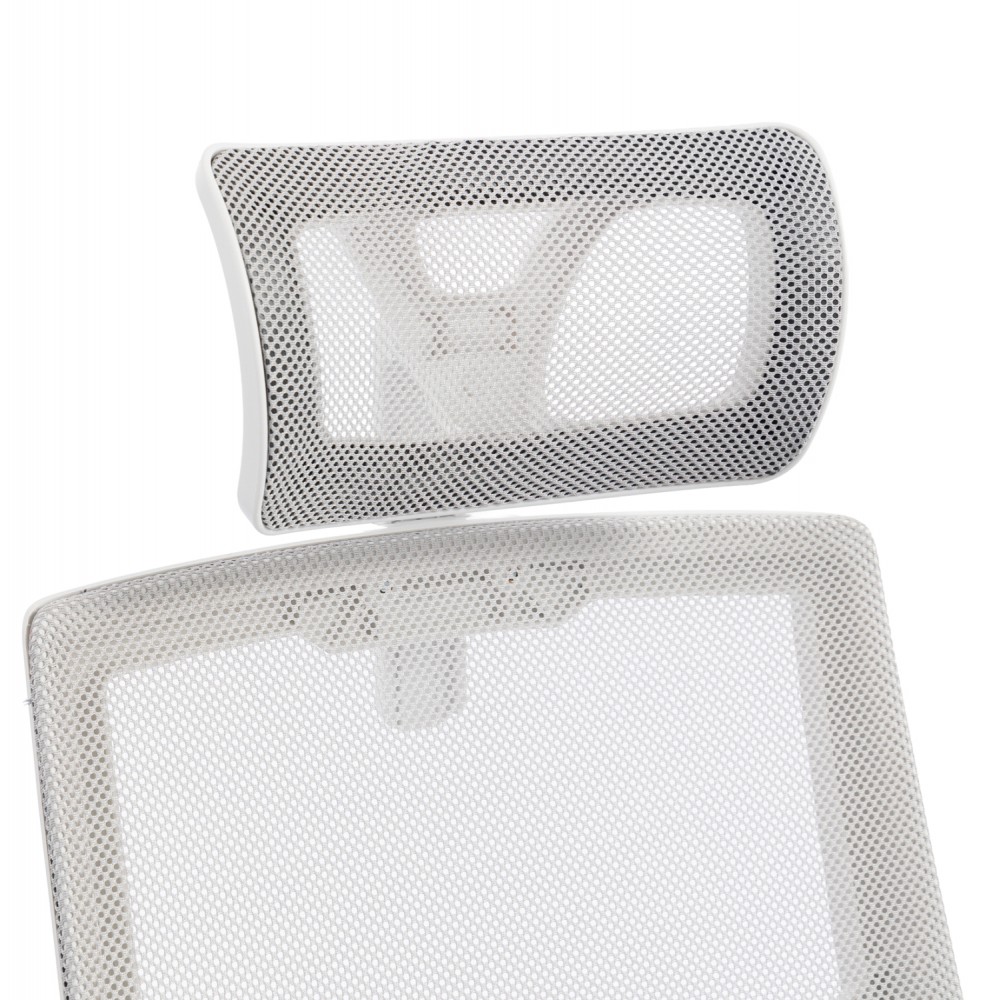 ΚΑΡΕΚΛΑ ΓΡΑΦΕΙΟΥ MATRON HM1226.02 ΛΕΥΚΟ PP--ΑΝΟΙΧΤΟ ΓΚΡΙ MESH 47x47x128Υεκ