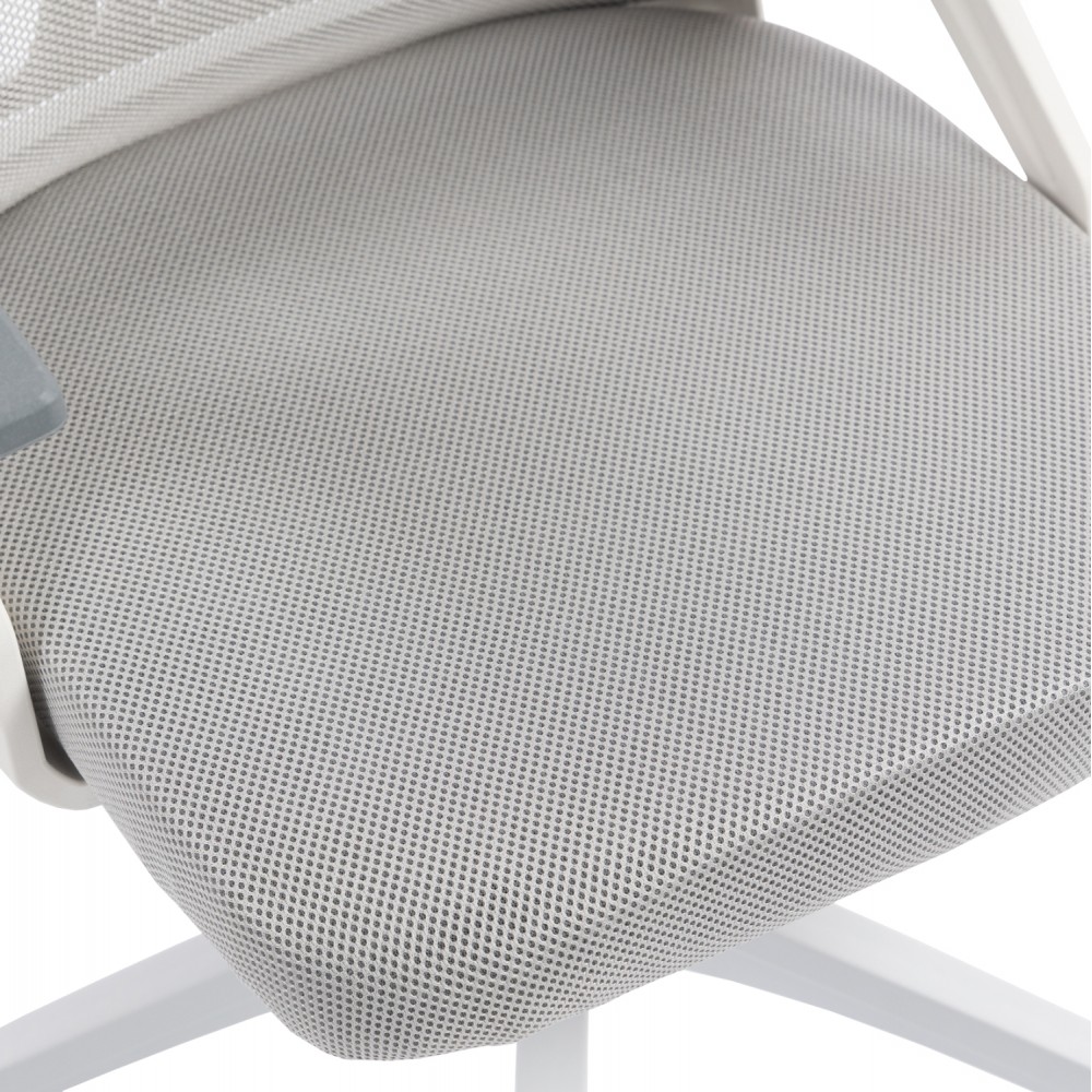 ΚΑΡΕΚΛΑ ΓΡΑΦΕΙΟΥ MATRON HM1226.02 ΛΕΥΚΟ PP--ΑΝΟΙΧΤΟ ΓΚΡΙ MESH 47x47x128Υεκ