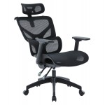 ΚΑΡΕΚΛΑ ΓΡΑΦΕΙΟΥ APEX HM1227.01 ΜΑΥΡO MESH & PP 68x68x120-130Υεκ
