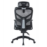 ΚΑΡΕΚΛΑ ΓΡΑΦΕΙΟΥ APEX HM1227.01 ΜΑΥΡO MESH & PP 68x68x120-130Υεκ