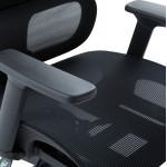ΚΑΡΕΚΛΑ ΓΡΑΦΕΙΟΥ APEX HM1227.01 ΜΑΥΡO MESH & PP 68x68x120-130Υεκ