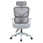 ΚΑΡΕΚΛΑ ΓΡΑΦΕΙΟΥ APEX HM1227.02 ΛΕΥΚΟ PP--ΑΝΟΙΧΤΟ ΓΚΡΙ MESH 68x68x120-130Υεκ